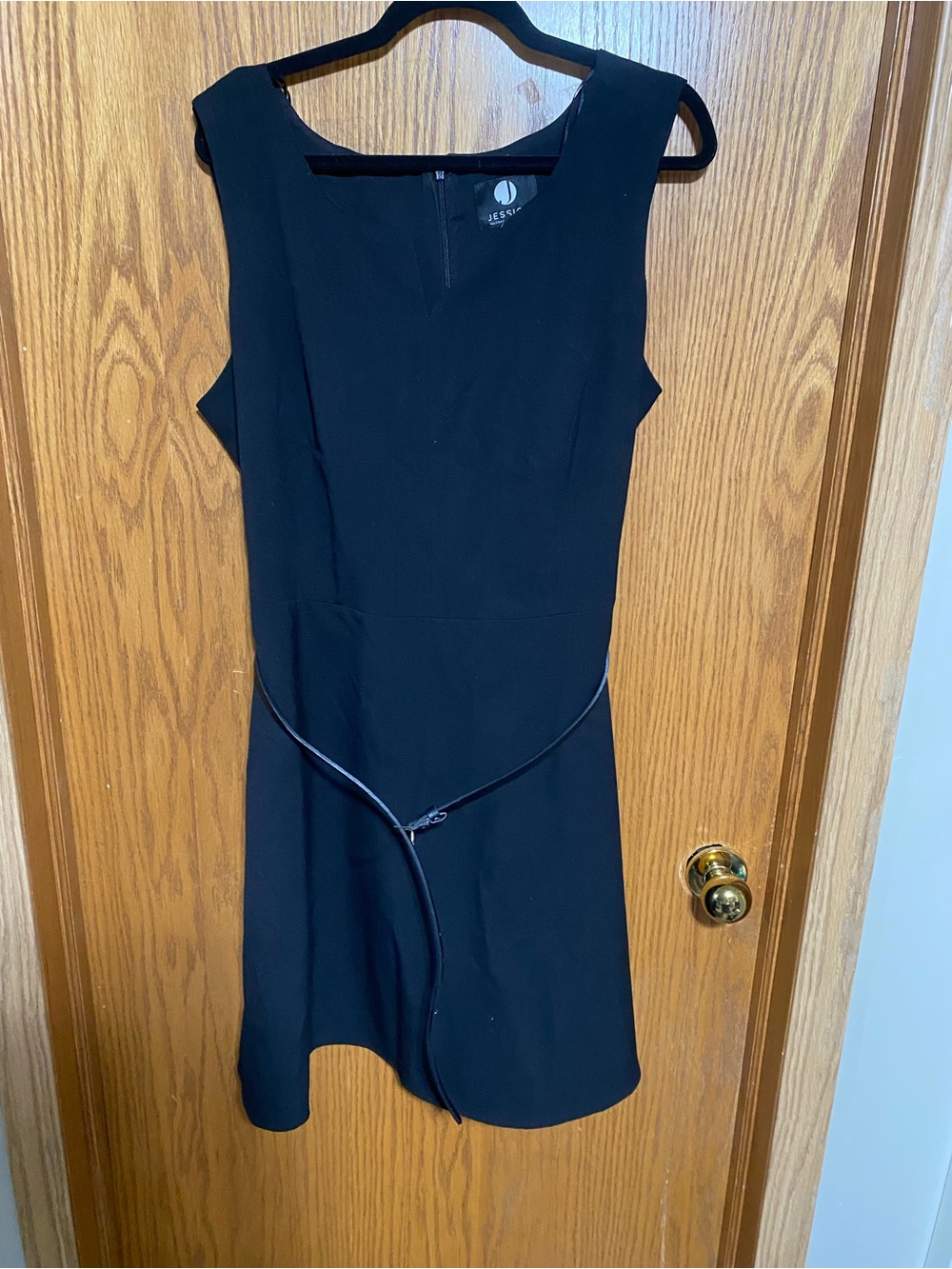 Classic Black Sleeveless A-Line Dress